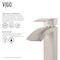 Vigo Satro Single Handle Single-Hole Bathroom Faucet in Brushed Nickel VG01015BN - alternate 7