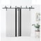 Sartodoors Sliding Closet Barn Bypass Doors 56 x 80 inches, Planum 0040 White Silk with Black Glass, Sturdy 6. PLANUM0040BBB-WS-56 - alternate 7