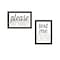 Homeroots Set Of Two Text Me If You Run Out of Toilet Paper While Seated Black Framed Print Wall Art, 2PK 408219 - alternate 1