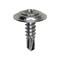 Auveco #8-18 x 5/8in Phillips Oval Countersunk Washer Sems Tek - Chrome, 100PK 11449 - alternate 1
