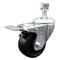 Service Caster 3.5 Inch SS Soft Rubber 12mm Threaded Stem Caster with Total Lock Brake SCC SCC-SSTSTTL20S3514-SRS-M1215 - alternate 1