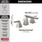 Delta Trillian Two Handle Widespread Bathroom Faucet 35543-SS-PR-MPU-DST - alternate 5