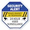Signmission Security Alert Private Property No, 6 Inch X 6 Inch, Plastic Sign OC-P-6-187 - alternate 1