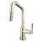 Brizo Litze Smarttouch Pull-Down Prep Faucet with Angle Spout, Knurled Handle Polished Nickel 64963LF-PN - alternate 2