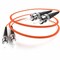 Unc Group Fiber Optic Patch Cable, St-St, 50 125 Multimode Duplex, Orange, 20M FJ5STST-20M - alternate 1