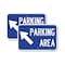 Signmission Parking Area Up Left Arrow Symbol, 18'' X 24'' 2 Signs, Heavy Gauge Aluminum, 2PK A-1824-2PACK-24370 - alternate 1