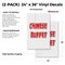Signmission Chinese Buffet, Vinyl Decals Only 24 Inch x 36 Inch, Vinyl Decal, 2PK DSB-2436-2PACK-Chinese Buffet - alternate 2