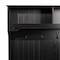 Flash Furniture Fraser 40" Wide Hall Tree with Double Door Storage Bench, Coat Rack with 4 Black Double Hooks, and 2 Upper Storage Cubbies in Black NAN-FY-HY-HT04-BLK-GG - alternate 7