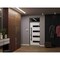 Vdomdoors Front Exterior Prehung Steel Door Ronex0131 Black Enamel Transom Window Sidelite Stainless Inserts RONEX0131EXD-BLK-W36 x H80+16-LH-I - alternate 7