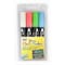 Marvy Uchida Broad Point Chalk Marker Broad Tip Set 4ED, Fluorescent Red, Blue, Green, White 480-4ED - alternate 1