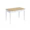 Homeroots 39" Oak and White Wood Writing Desk With Two Drawers 469111 - alternate 1