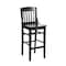 Flash Furniture HERCULES School House Back Black Wood Restaurant Barstool XU-DG-W0006B-BLK-GG - alternate 1