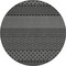 Homeroots 8' Black And Ivory Round Chevron Washable Indoor Outdoor Area Rug 612240 - alternate 8