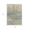 Homeroots 8' X 10' Wheat Sky Blue And Beige Abstract Washable Indoor Outdoor Area Rug 631464 - alternate 8
