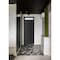Vdomdoors Front Exterior Prehung Metal-Plastic Door, Manux 8111 Matte Black, Top Sidelite Transom, Office Com MANUX8111EXD-BLK-W36xH80+14-RH - alternate 1