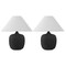 Jonathan Y Delphi 18.25" Minimalist Scandinavian Resin/Iron LED Table Lamp, Matte Black, 2PK JYL5600A-SET2 - alternate 7