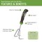 Ames Trowel and Cultivator Set, 2-Piece, Stainless Steel, Ergonomic Gel Grip 2445900 - alternate 9
