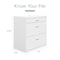 Space Solutions 30 in.W 3 Drawer Lateral File Cabinet for Home/Office, Fits Letter/Legal Sizes, White 25071 - alternate 13