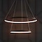 Jonathan Y Brice 24" 2-Light Modern Contemporary Metal Round Integrated LED Pendant, Matte Black JYL7204A - alternate 8