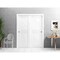 Vdomdoors Closet Bypass Interior Door, 36" x 80", White MELA7444DBD-WS-36 - alternate 1