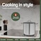 Emporio Kitchen Stainless Steel 16QT Stockpot with Glass Lid, Even-Heat Base, Riveted Handles, Oven Safe EMPKSSTKP16 - alternate 5