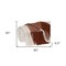 Homeroots Burnt Orange Woven Cotton Striped Throw Blanket 478679 - alternate 8