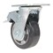 Vestil Rubber Swivel With Total Brake Caster 5 In. Diameter x 2 In. Width 661 lb Dark Black/Gold CST-VE-5X2MRA-SWTB - alternate 6
