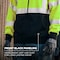 Ergodyne L Lime Type R, Class 3 Essential Hi-Vis Zip-Up Hoodie 8312BK - alternate 8