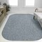 Jonathan Y Miles Modern Minimalist Radius Corner Solid Turquoise 5 ft. x 8 ft. Indoor/Outdoor Shaped Area Rug SHP100F-5 - alternate 8