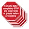 Signmission Forklifts Must Completely Stop and, 10 inch X 10 inch, Aluminum Metal Signs, 5PK OC-A-5Pack-10-256 - alternate 1