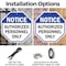 Signmission Notice Authorized Personnel Only, 10 Inch X 10 Inch, Aluminum Metal Signs OC-A-10-190 - alternate 5