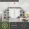 Vaxcel VAXCEL Huntley 12-in W Brass Farmhouse Schoolhouse Semi Flush Mount Ceiling Light White Glass C0261 - alternate 9