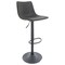 Leisuremod Tilbury Modern Adjustable Bar Stool with Footrest and 360-Degree Swivel, Charcoal Black TS29BL - alternate 1