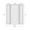 Vdomdoors Front Exterior Prehung Steel Door Ronex1477 Black Enamel 2 Sidelight Exterior Windows Sidelites RONEX1477EXD-BLK-W12+36+12xH80-LH-I - alternate 7