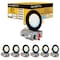 Nuwatt 4 Inch Black Canless Recessed Lighting LED Wafer Lights, Wet Rated, 2700K-5000K, 630LM, 6PK NW-P-DL-4-9W-5CT-BLK-6P - alternate 1