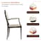 Leisuremod Flaco Leather Dining Arm Chair, Aluminum Frame with Wood Finish FCAWN-19PW - alternate 10