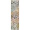 Homeroots 2' X 8' Gray and Gold Abstract Washable Non Skid Indoor Outdoor Area Rug 559160 - alternate 6