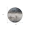 Homeroots 8' Gray Black And Brown Round Abstract Washable Indoor Outdoor Area Rug 603025 - alternate 7