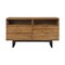 Homeroots 59" Brown Solid Wood Four Drawer Double Dresser 518613 - alternate 1