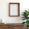 Homeroots 10" x 10" Gray Solid Wood Hanging Picture Frame 386487 - alternate 5