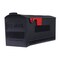 Architectural Mailboxes Patriot Medium Plastic Post-Mount Mailbox, Black GMB505BAM - alternate 1