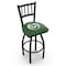 Holland Bar Stool Co 25" Blk Wrinkle Colorado State Swivel Bar Stool, Jailhouse Back L01825ColoSt - alternate 1