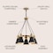 Jonathan Y Apollo 22" 5-Light Metal LED Pendant, Black/Brass Gold JYL6135A - alternate 13
