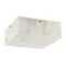 Jonathan Y Giulia 13" 2-Light Modern Contemporary Alabaster/Iron Square LED Flush Mount, White Marbling/Brass Go JYL1201A - alternate 8