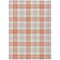 Homeroots 10' X 14' Coral And Beige Plaid Washable Indoor Outdoor Area Rug 601325 - alternate 8