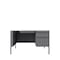 Hirsh Right-Hand Single Pedestal File Office Desk, 30 in D X 29.5 in H, 48 in W X Platinum / White 22643 - alternate 5