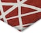 Homeroots 8' X 10' Red And Ivory Geometric Washable Indoor Outdoor Area Rug 600489 - alternate 7