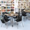 Regency Round Kee Adjustable Classroom Table W/ 4 Andy Stack Chairs, 36 in W, 36 in L, Noble Oak TB36RNDNOAPGY40BK - alternate 6
