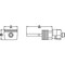Siemens rear connection stud flat short, 1 unit accessory for: 3VA52 3VA9231-0QE10 - alternate 3
