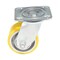 Vestil Polyurethane Swivel Caster 4 In. Diameter x 2 In. Width 440 Lb. Capacity Yellow/Gray CST-PY-4X2PUA-S - alternate 6